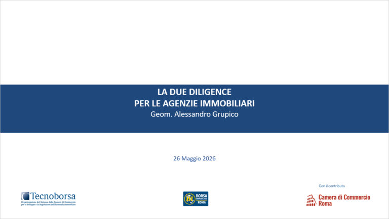 La due diligence per le agenzie immobiliari